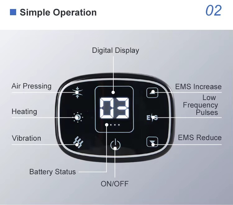 Inteligentní masážní přístroj na koleno a klouby Airwave 23